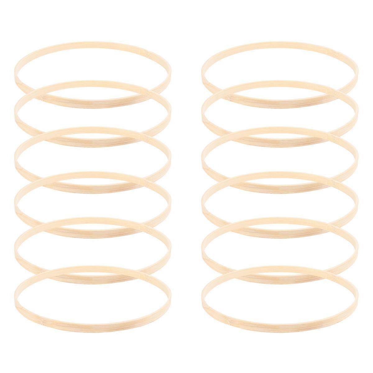 Light Yellow Bamboo Craft Rings