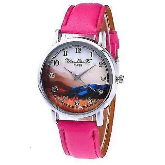Simple Men Classic Quartz Watch Leather Strap Round Dial Watch Gifts