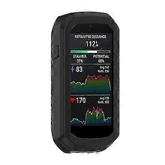 For Garmin Edge 1050 Bike Computer Midnight Blue Silicone Case with Full Protection Shockproof Cover for Cycling-A02