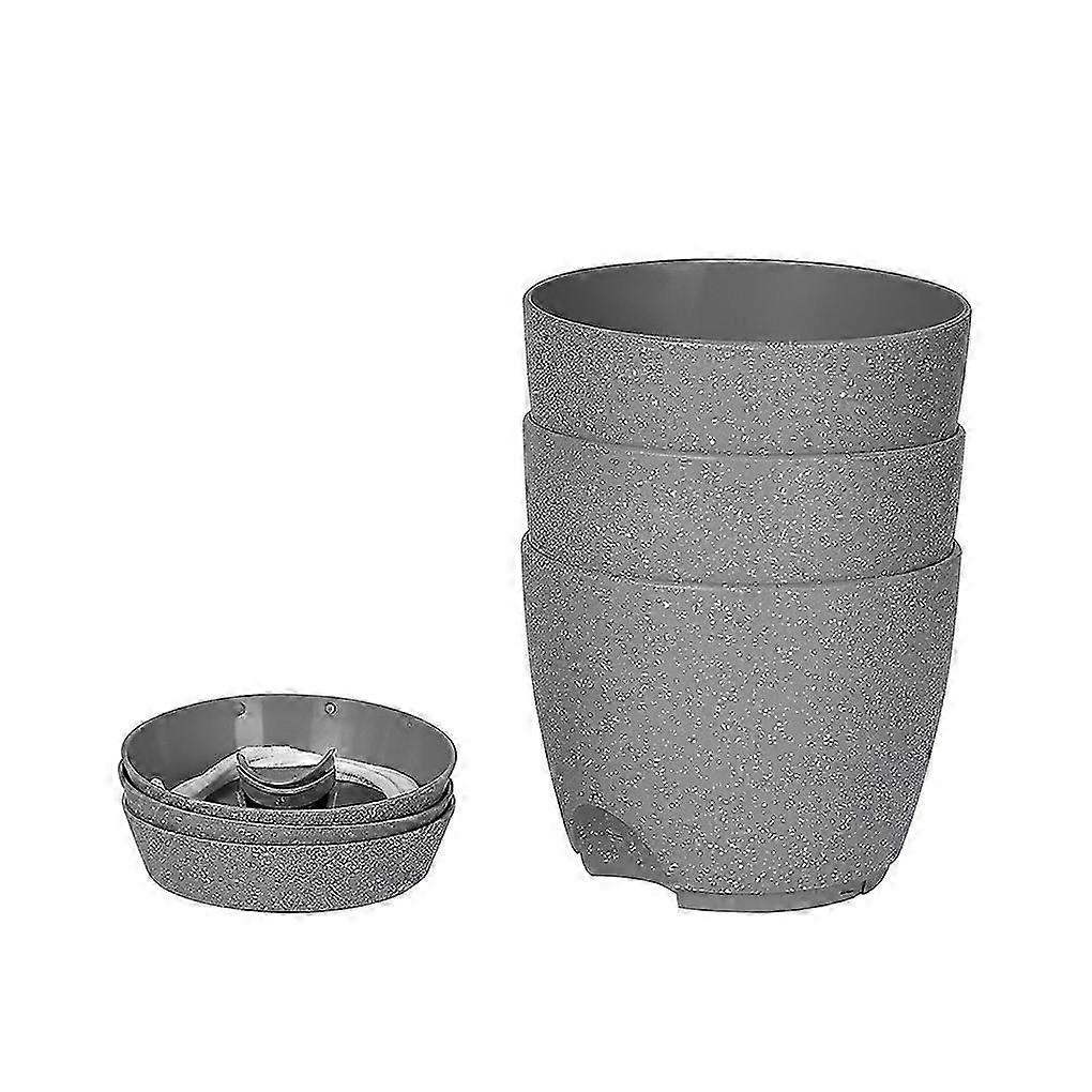 3Pcs Sturdy Lazy Flower Pots Set