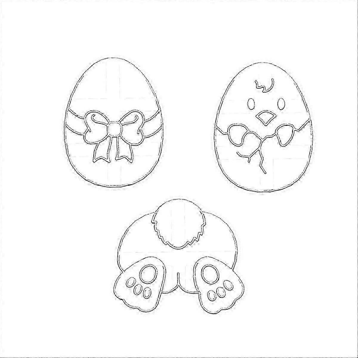 Easter Cartoon Cookie Press Mold