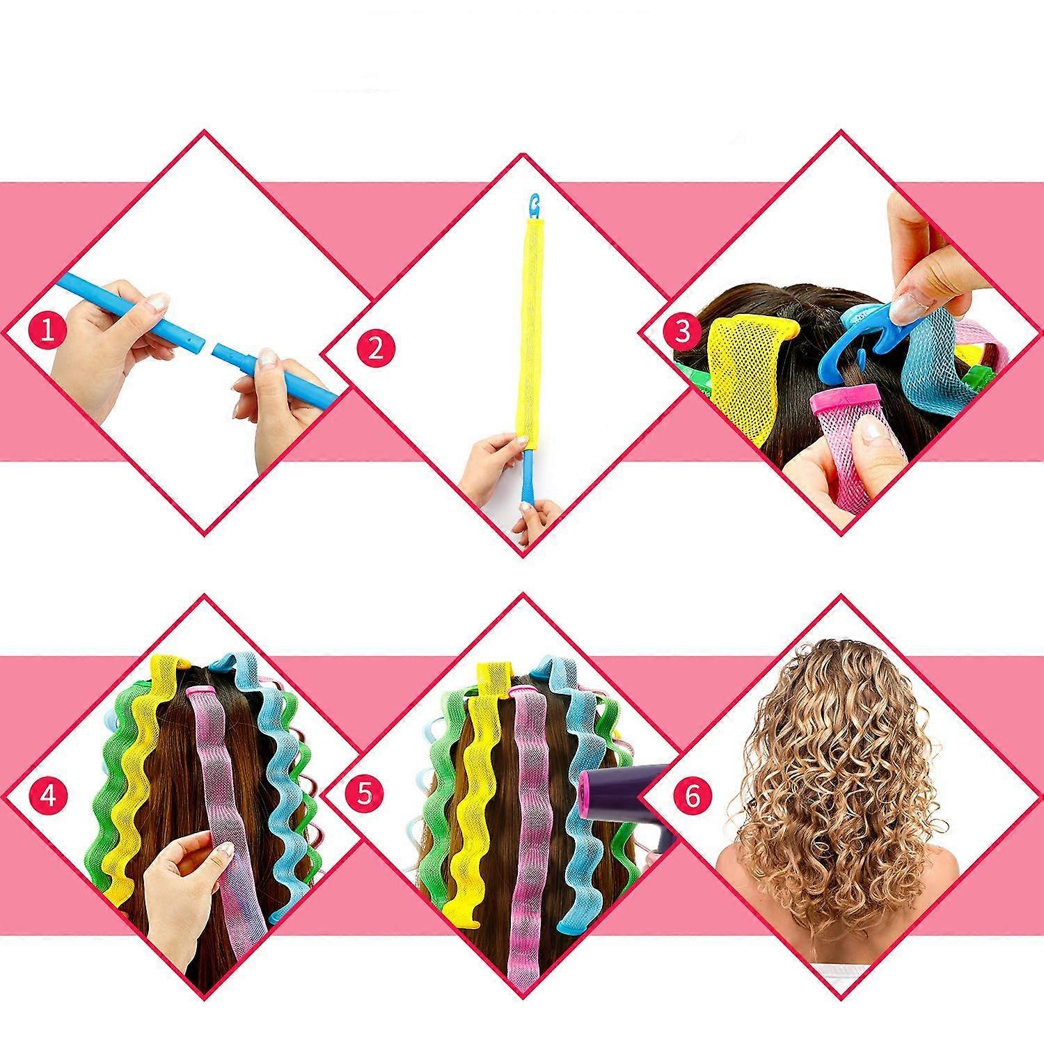 Reusable Lightweight Heatless Magic Hair Rollers