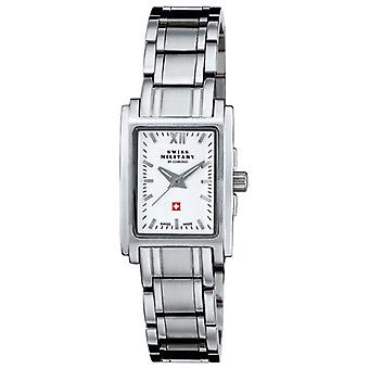 Swiss Military Quartz Analog Woman Watch with SM30054.02 Stainless Steel Bracelet