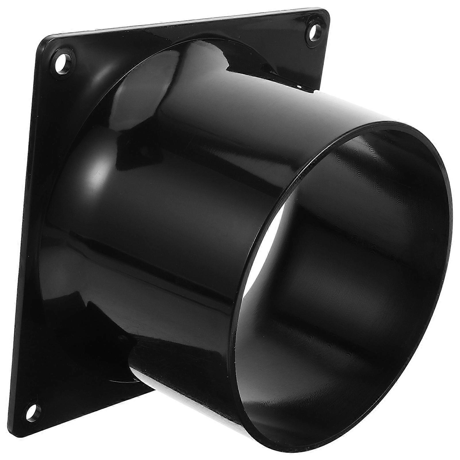 Car Use Duct Reducer Ventilation System Fitting 2Pcs Black Plastic Material