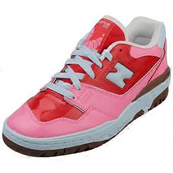 New Balance 550 Unisex Fashion Trainers in Pink Red