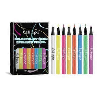 8-Shade Neon Liquid Eyeliner Kit