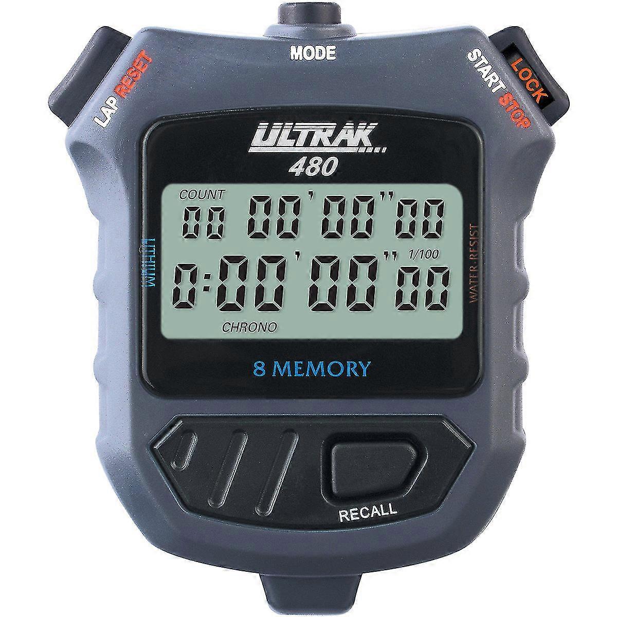 Ultrak 480 - 8 Runden Dual Split Memory Stoppuhr Timer