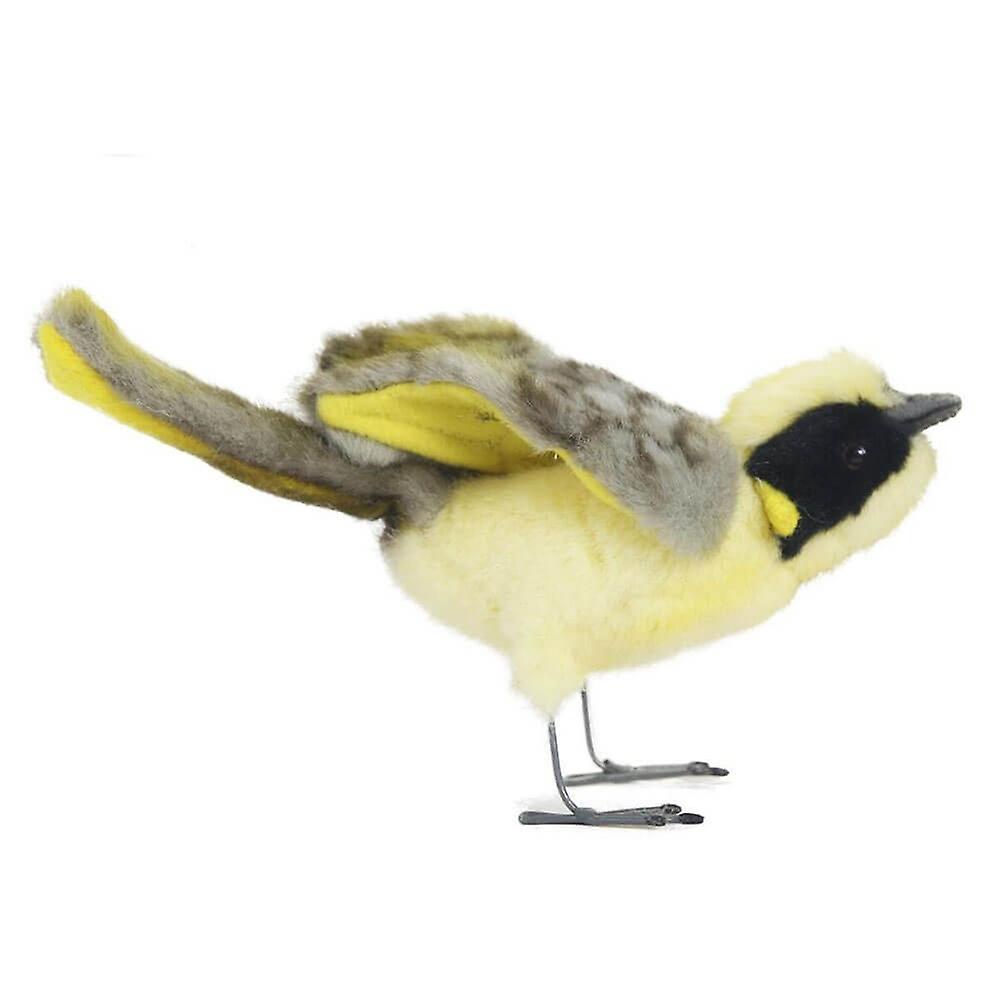 10cm Hansa Helmeted Honeyeater Bird Realistic Cuddly Cute Soft Animal Plush Toy