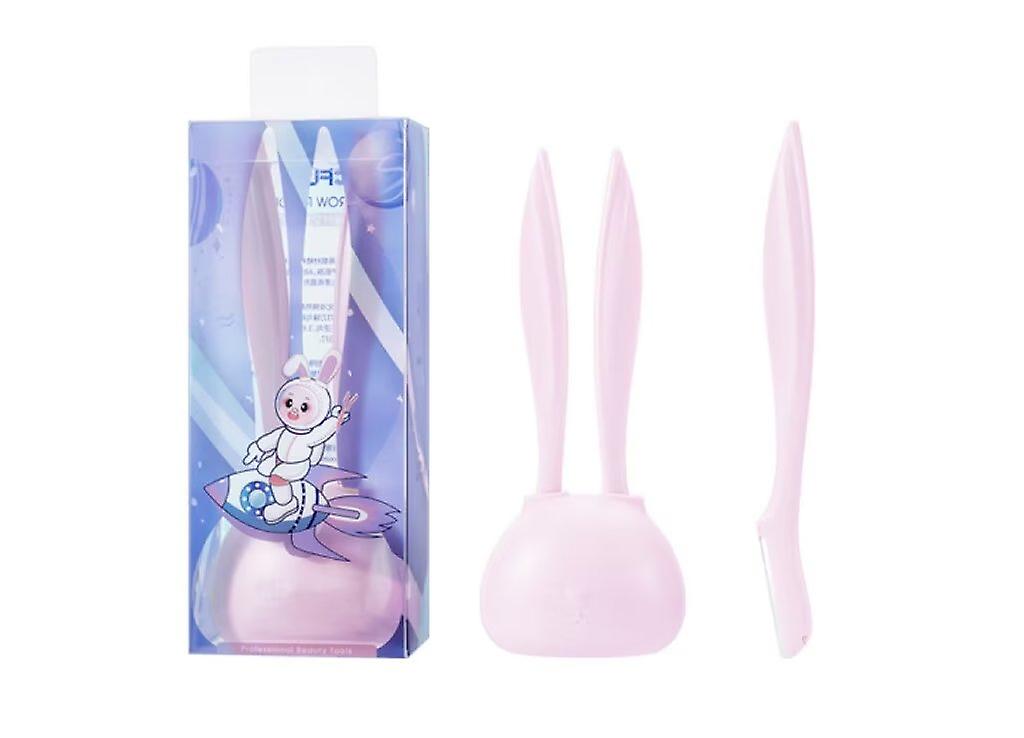 Eyebrow razor disposable razor lifter remover, razor - face razor, with 2 eyebrow razors + 1 storage holder, purple