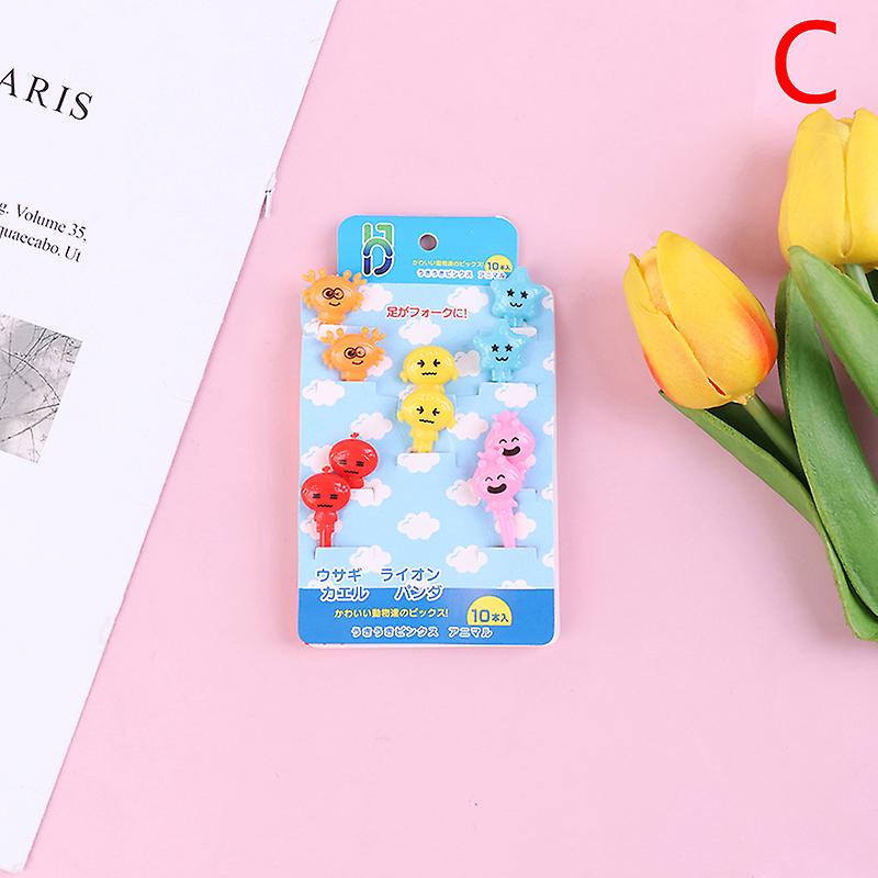 8/10/24pcs Mini Fruit Forks For Children Toothpick Lunch Party Pick Dessert Fork Snack Decoration Bento Decorating