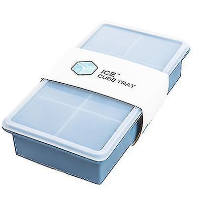 8 grilles Silicone Ice Cube Tray Tool avec couvercle