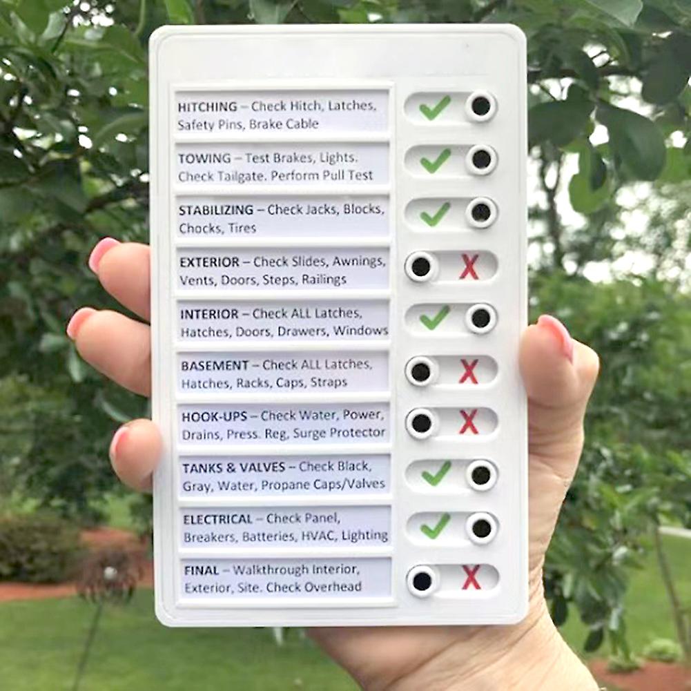 RV Note Pad Children's Self-Discipline Clocker Student Message Checklist