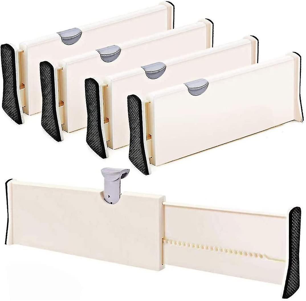 Adjustable Drawer Dividers Organizer 4 Pack,adjustable Separators 3.9" High