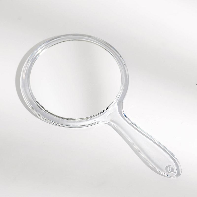 Portable double-sided magnifying mirror small round handle 210*114mm