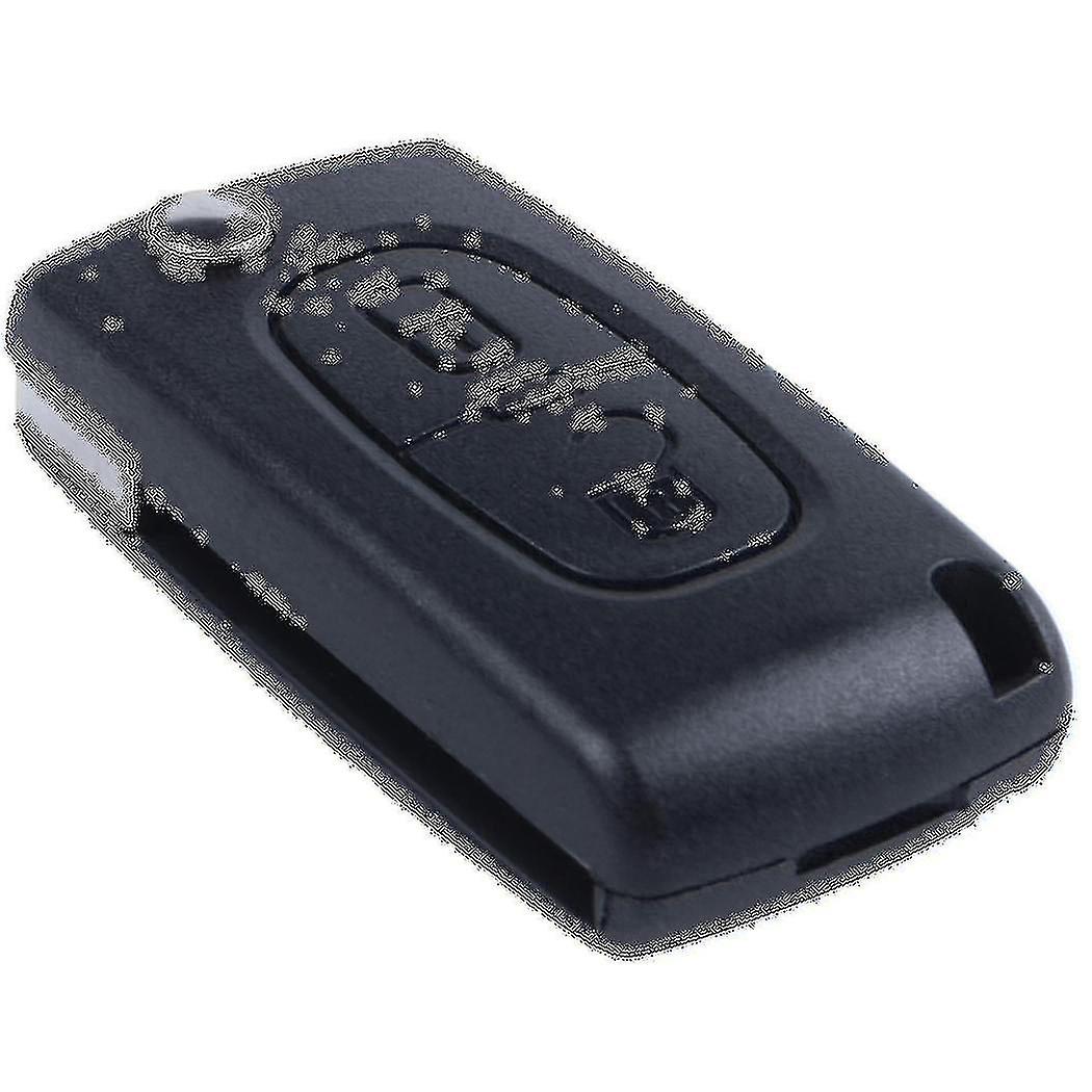 Flip Replacement Remote Car Key Case Shell For C2 C3 C4 C5 C6 C8 2 Buttons Black
