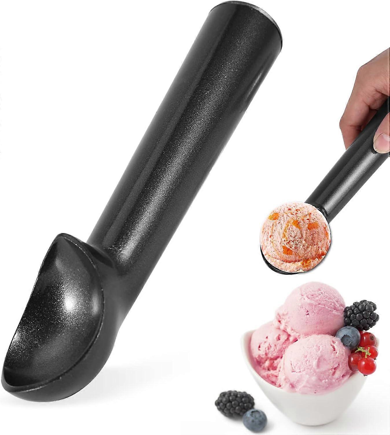 Stainless steel ice cream scoop ice cream scoop scoop fruit scoop non-stick ice cream shell ice cream spoon black