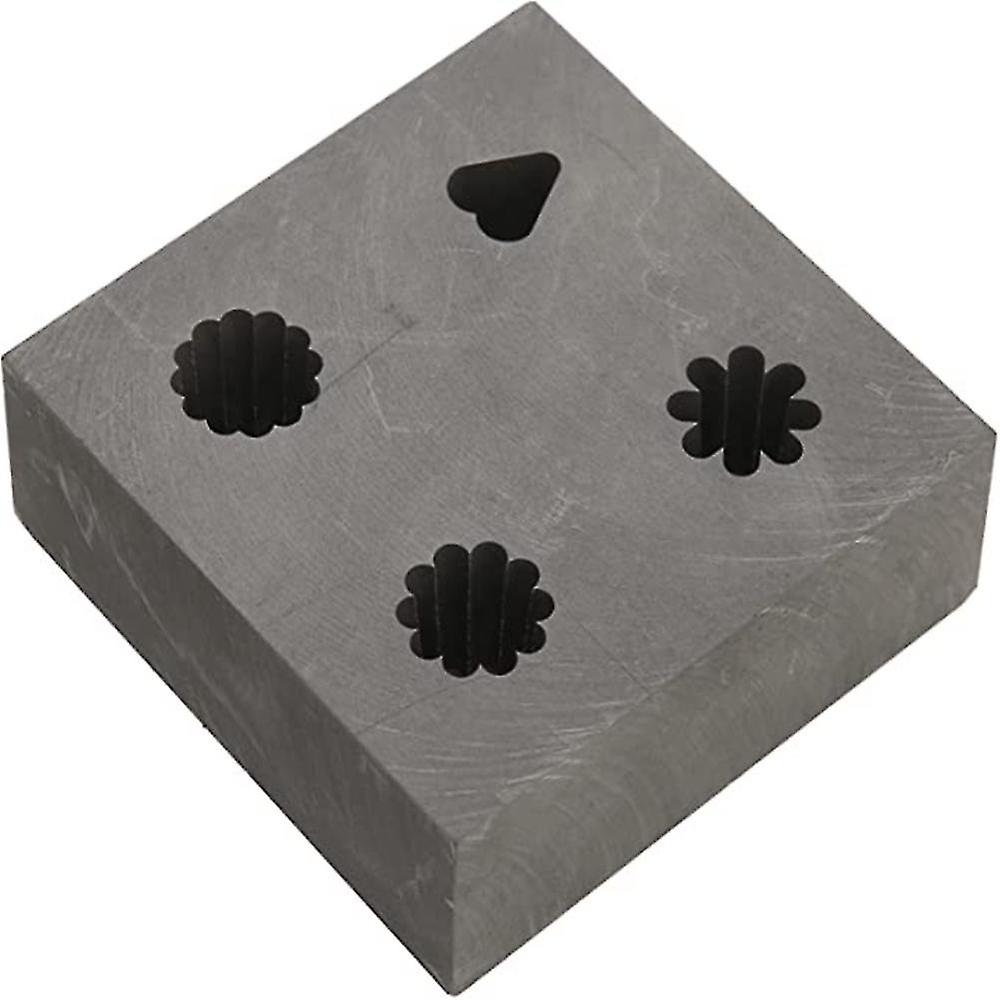 Graphite Mold, Low Dust Content Thermal Stability Heart Shape Graphite Ingot Mold For Copper For Silver