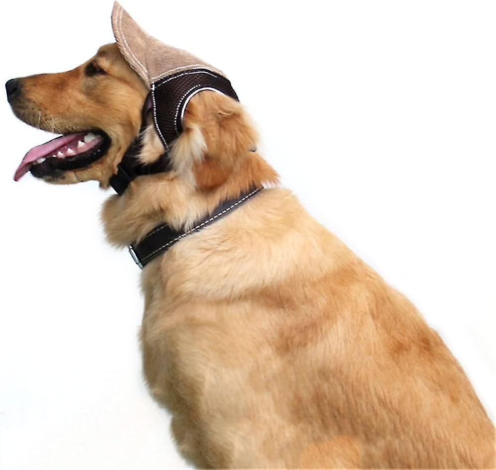 Cappello Per Cani Con Fori Orecchie - Berretto Regolabile In Denim, Protezione Solare Per Cani Media Taglia - Foto 6