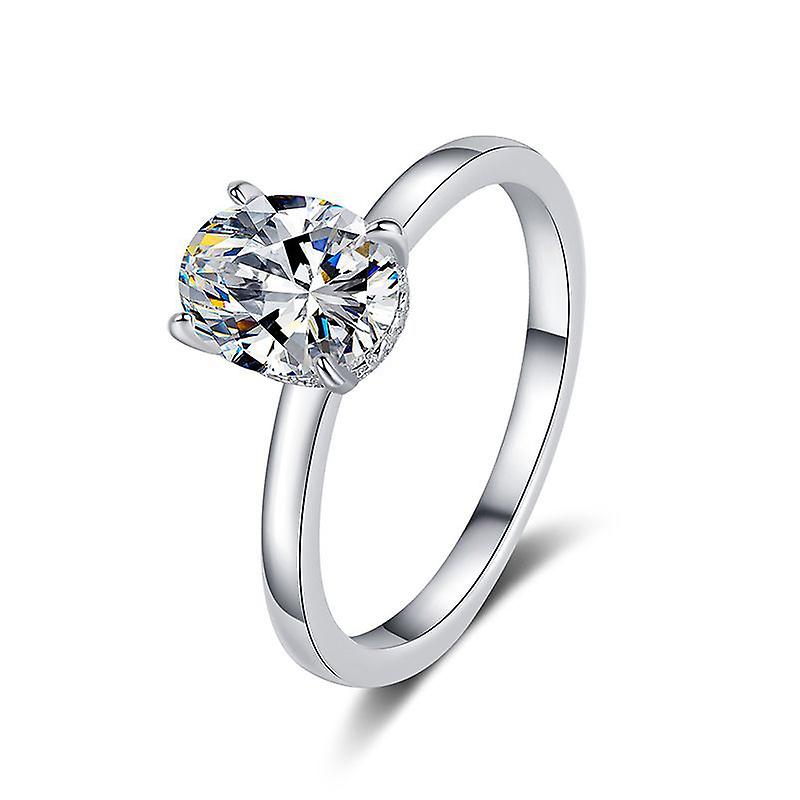 S925 Sterling sølv Moissanite Ring