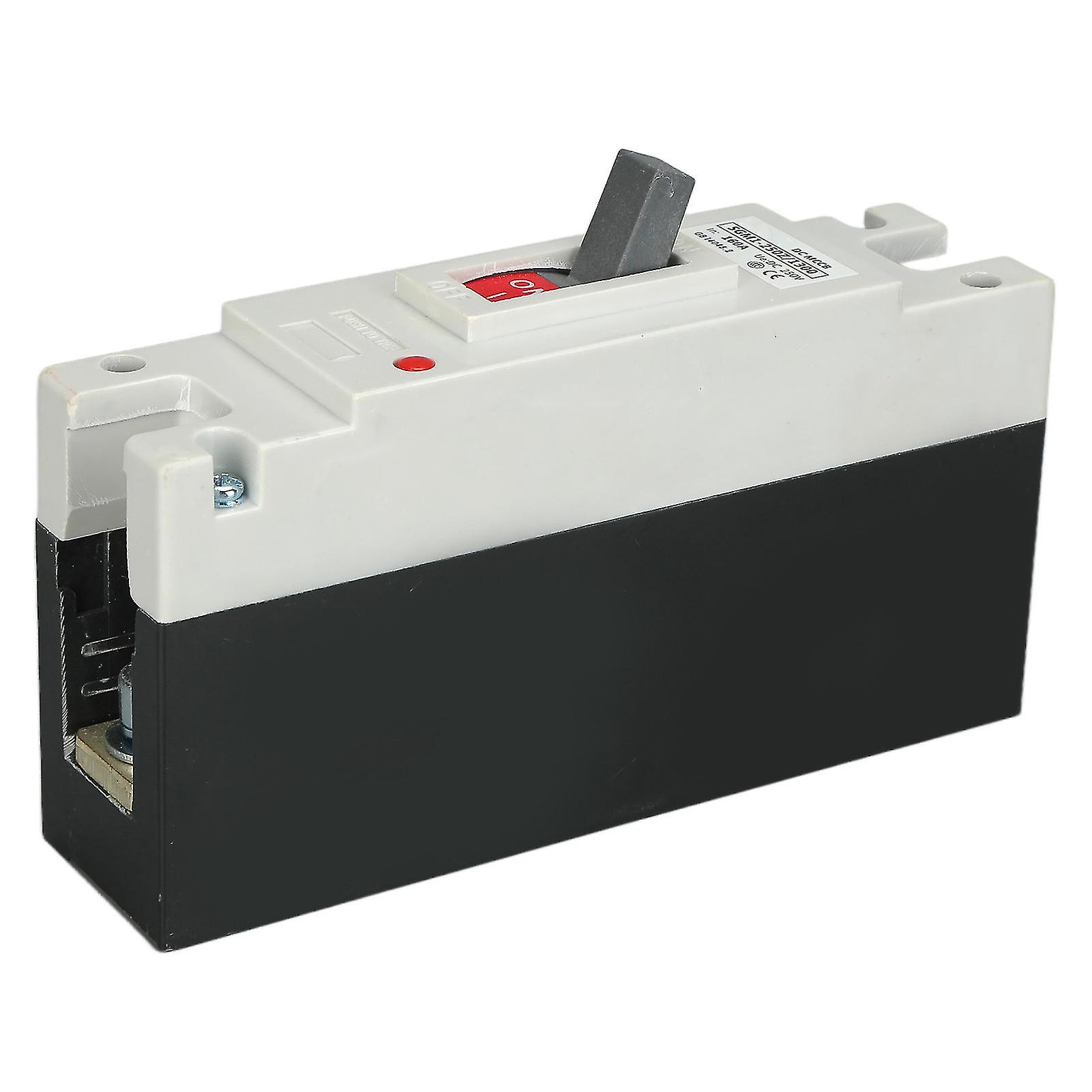 1P DC Circuit Breaker Molded Case MCCB Solar Battery Switch 250V 160A for Wind Power