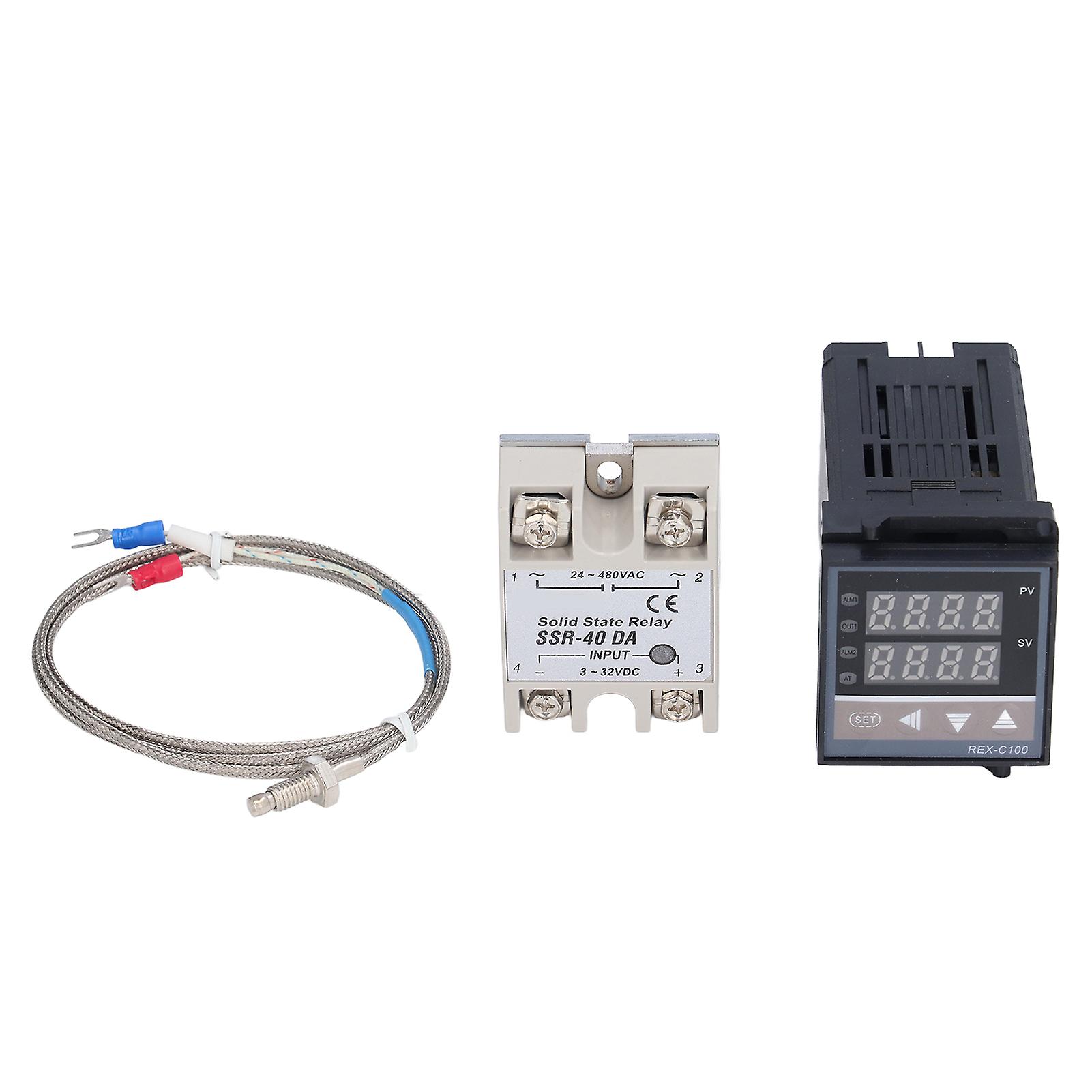 Temperature Controller PID Solid State Relay Temp Sensing Thermocouple Digital Thermostat