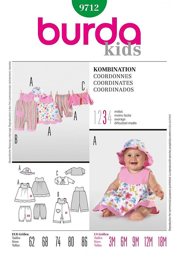 Burda Paper Sewing Pattern 9712