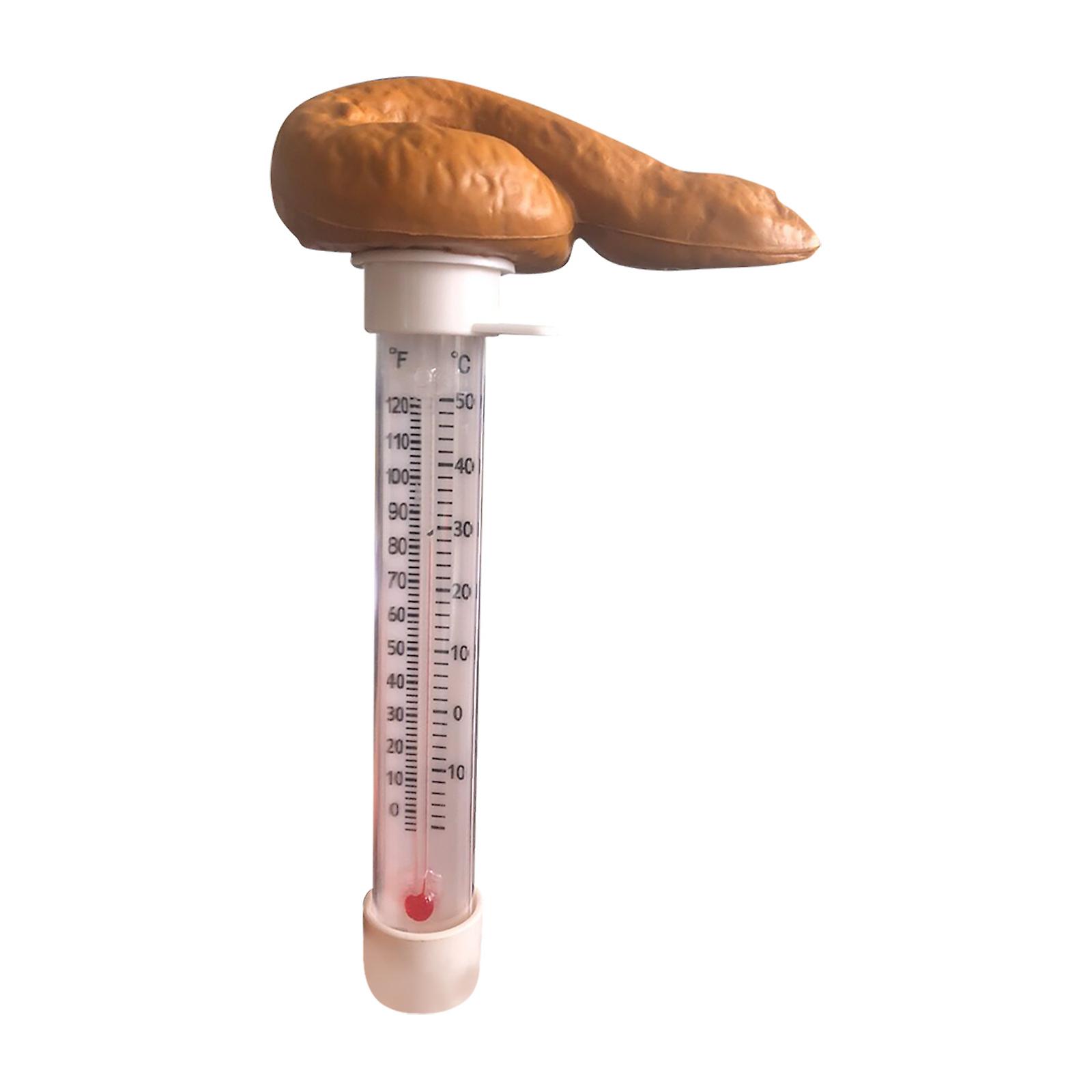 Floating Pool Thermometer Prank Temperature Gauge Creative Stool Shaped Water Thermometer with
