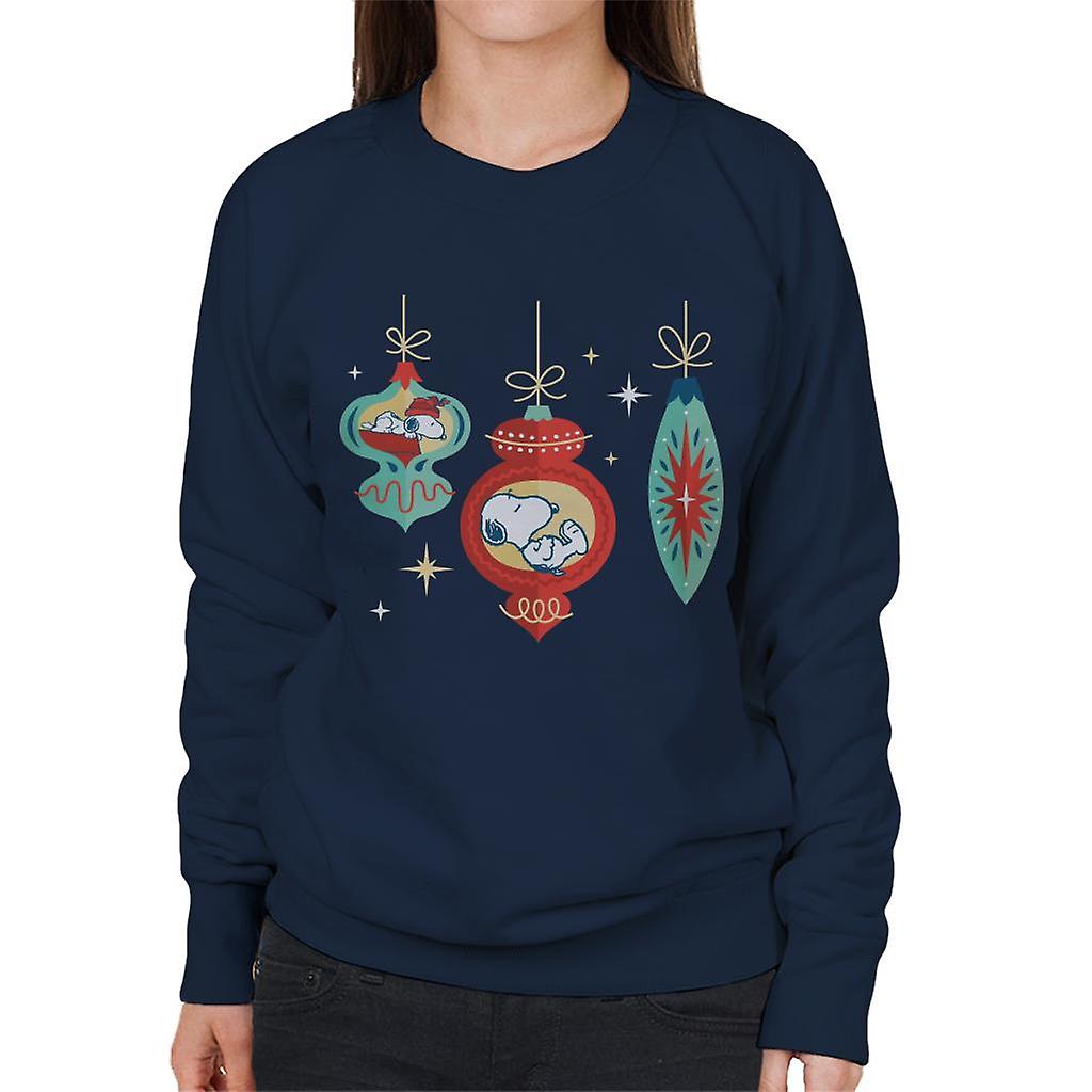 Peanuts Snoopy Asleep In A Bauble Women's Sweatshirt