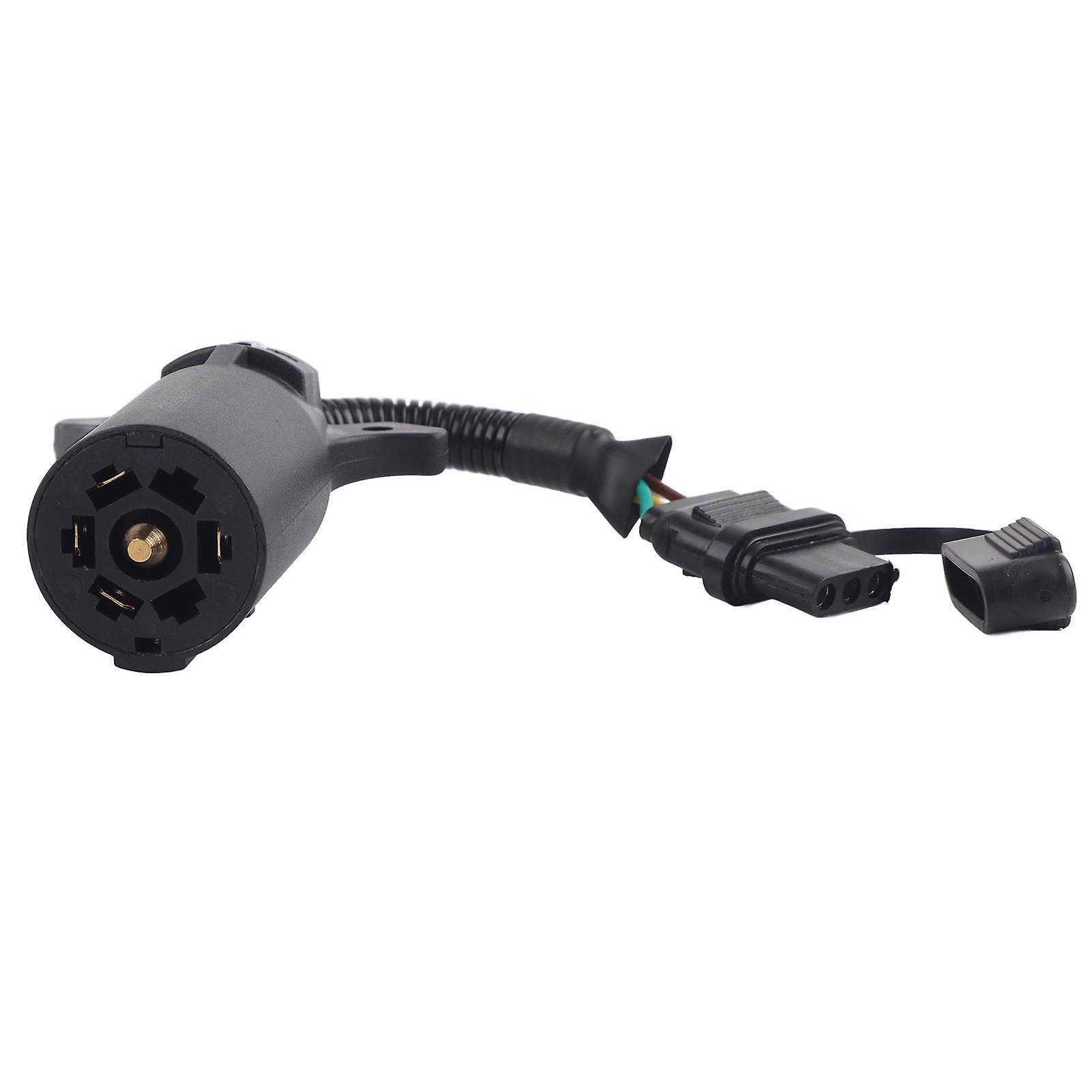 American 7 to 4 Pin Trailer Plug Adapter - Easy Install with Weatherproof Cover