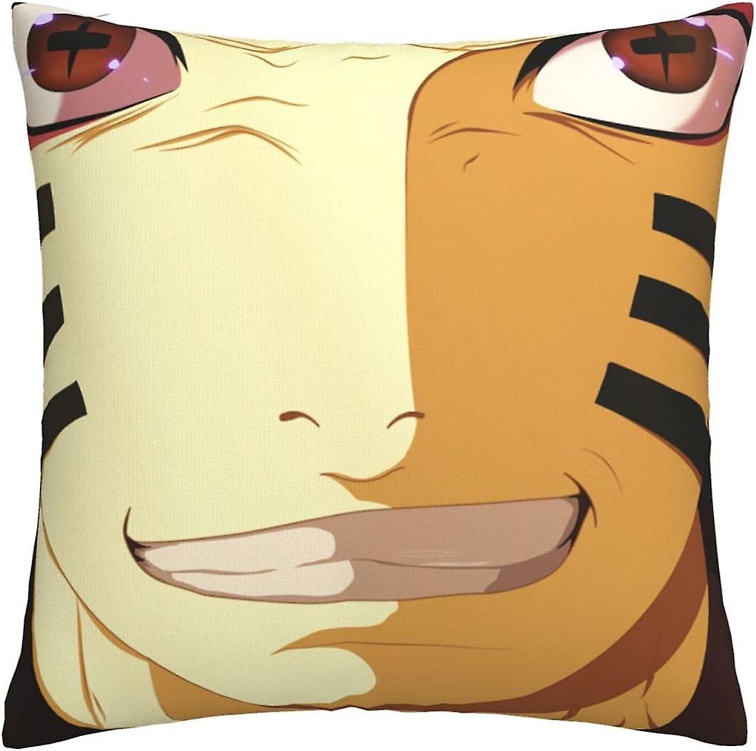 NARUTO-ナルト-クッションカバー装飾スロー枕カバーソファ車の枕カバー屋外の家のベッドの装飾45 x 45cm、1個セット-pl7850