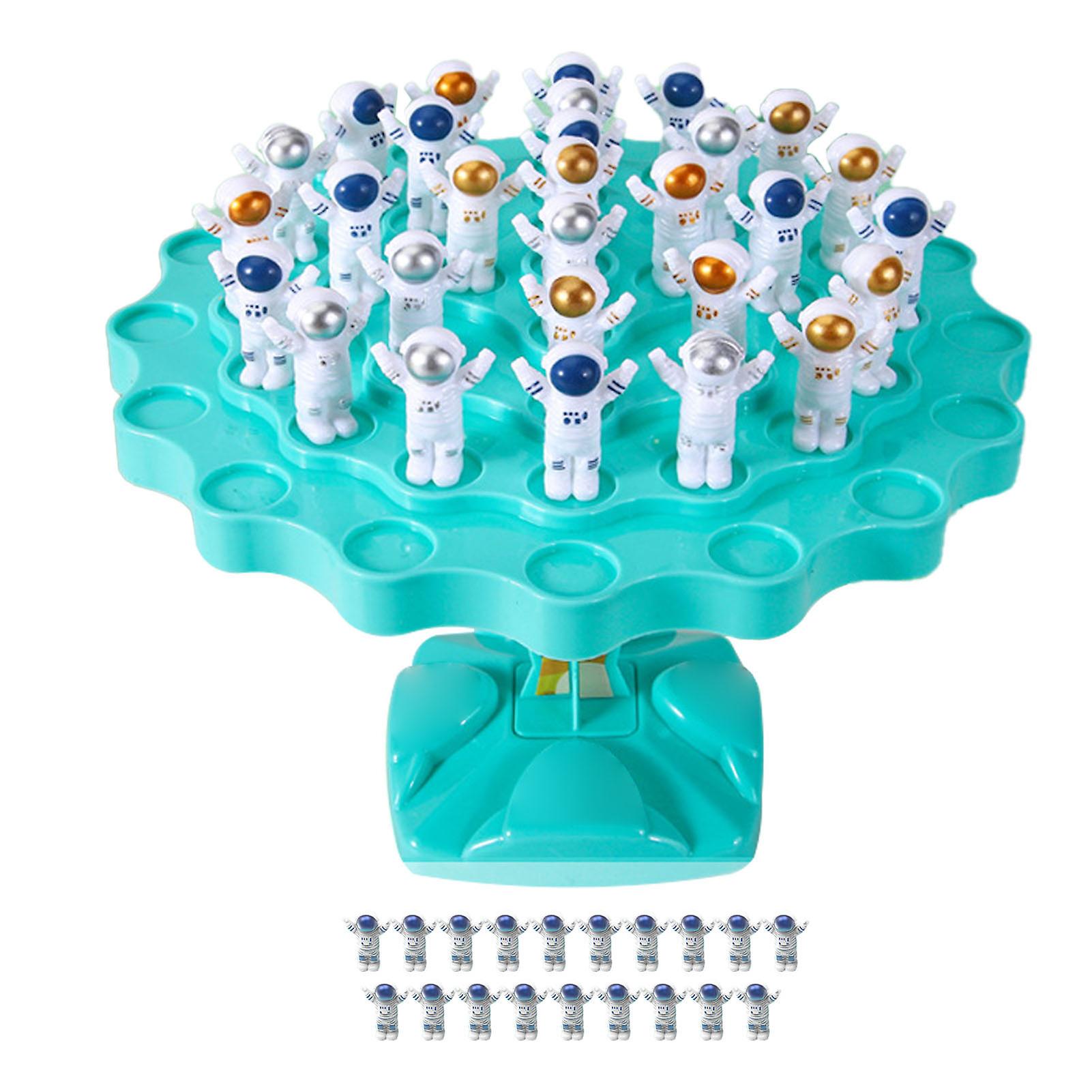 Blue Spaceman Puzzle Toy - 48-Piece Interactive Balance Game for Early Learning