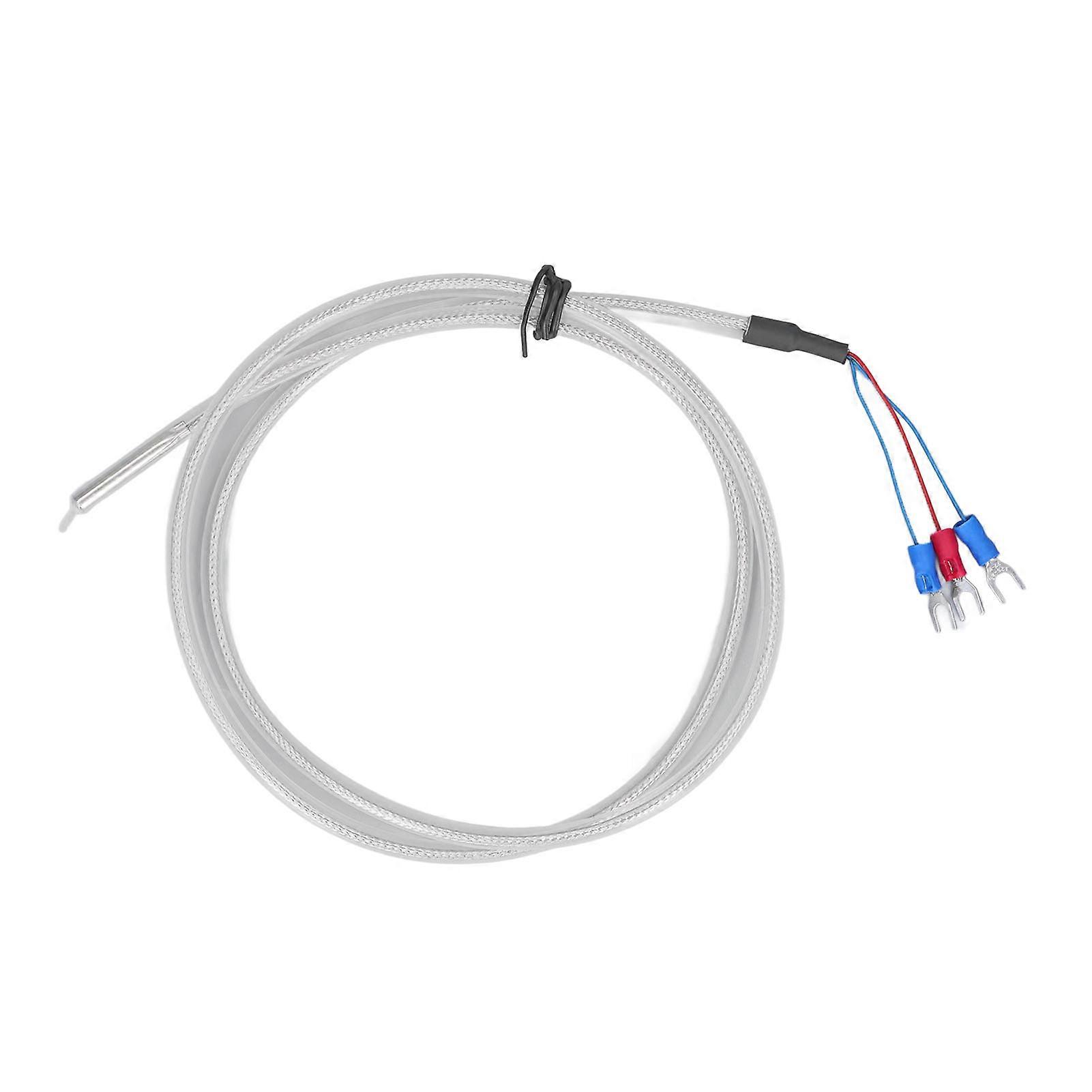 Thermocouple Sensor, PT100 Type Thermocouple, 1 Meter PTFE Temperature Sensor Probe PT100 Type Thermocouple Sensor LCJZV