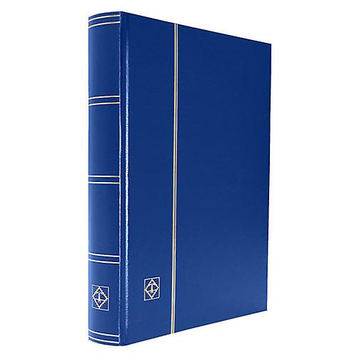 BLUE Brand New Leuchtturm Basic Non-Padded A4 Stockbook with 64 Black Pages