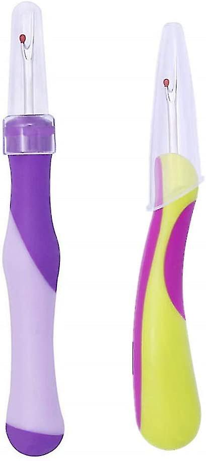 Seam Ripper New Sharp Cross Stitch Seam Ripper Unloading Tool Seam Ripper Sewing Thread Remover Seam Ripper Ergonomic Hand Stitching Seam Ripper(2pcs
