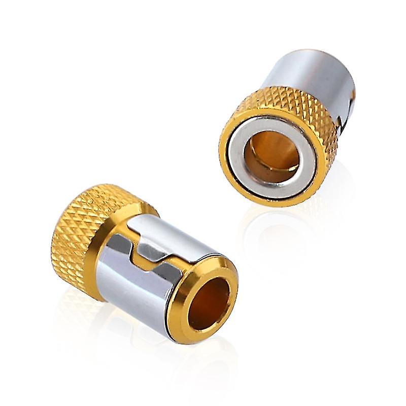 Multifunction Universal Magnetizer Ring,removable Magnetic Steel Screwdriver Bits Multifunction Hand Power Tools Accessories4pcs,yellow)