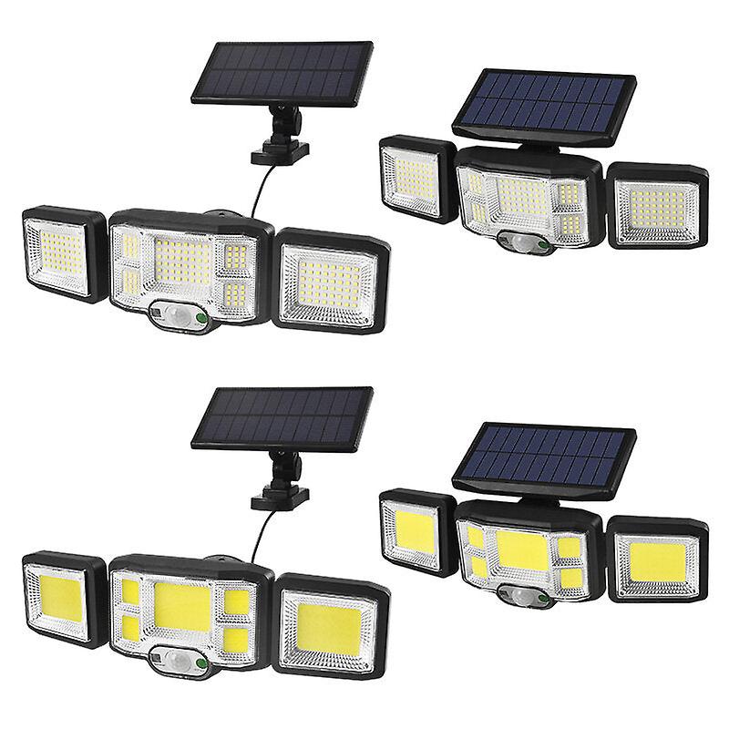 Solar Lights Outdoor Led/cob Wireless Motion Sensor Light Integrate/separate Design Wide Angle With 3 Lighting Modes Ip65 Waterproof Garden Solar Lamp