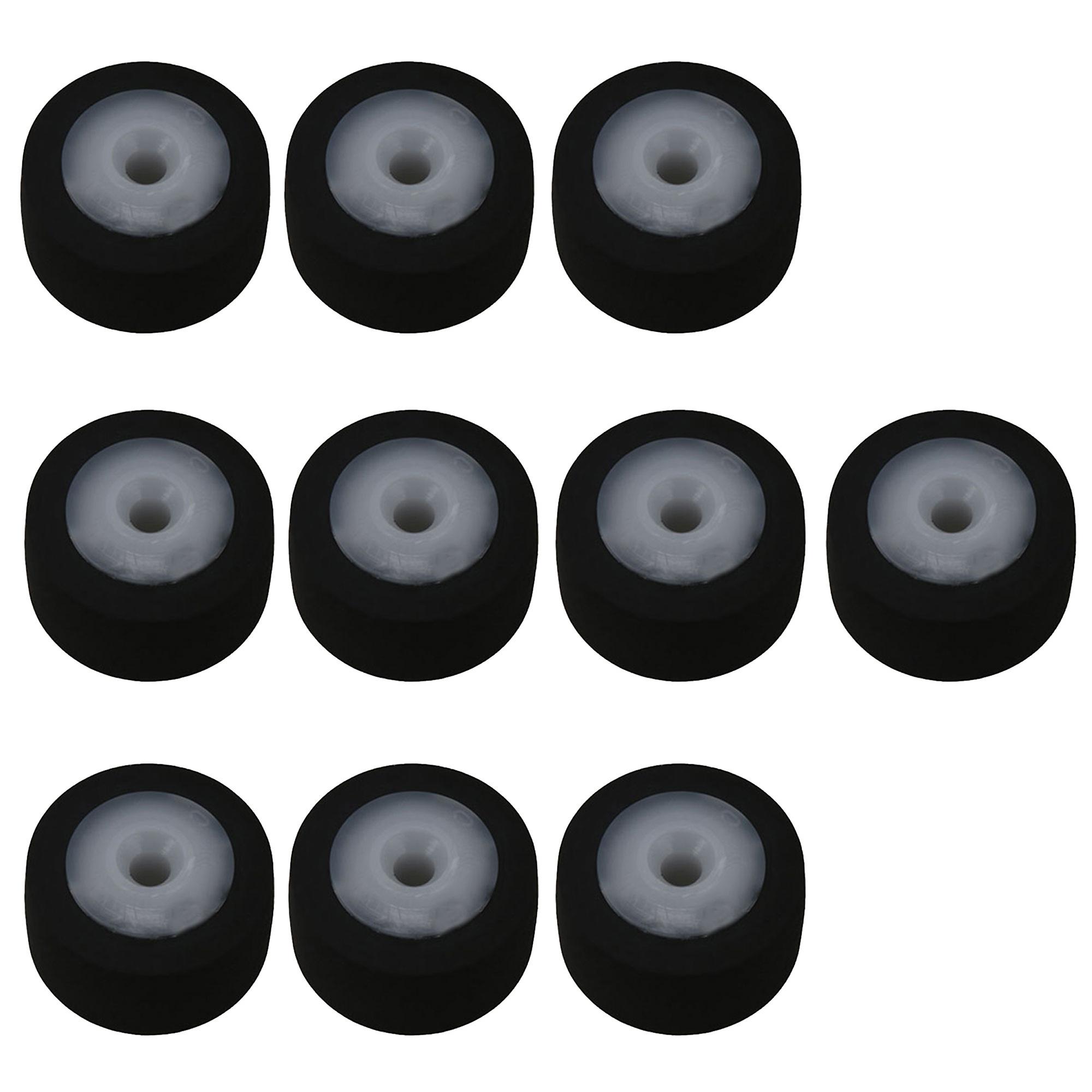 10Pieces 13x8.2mm Tape Recorder Belt Guide Pulley Rubber Bearing Wheel
