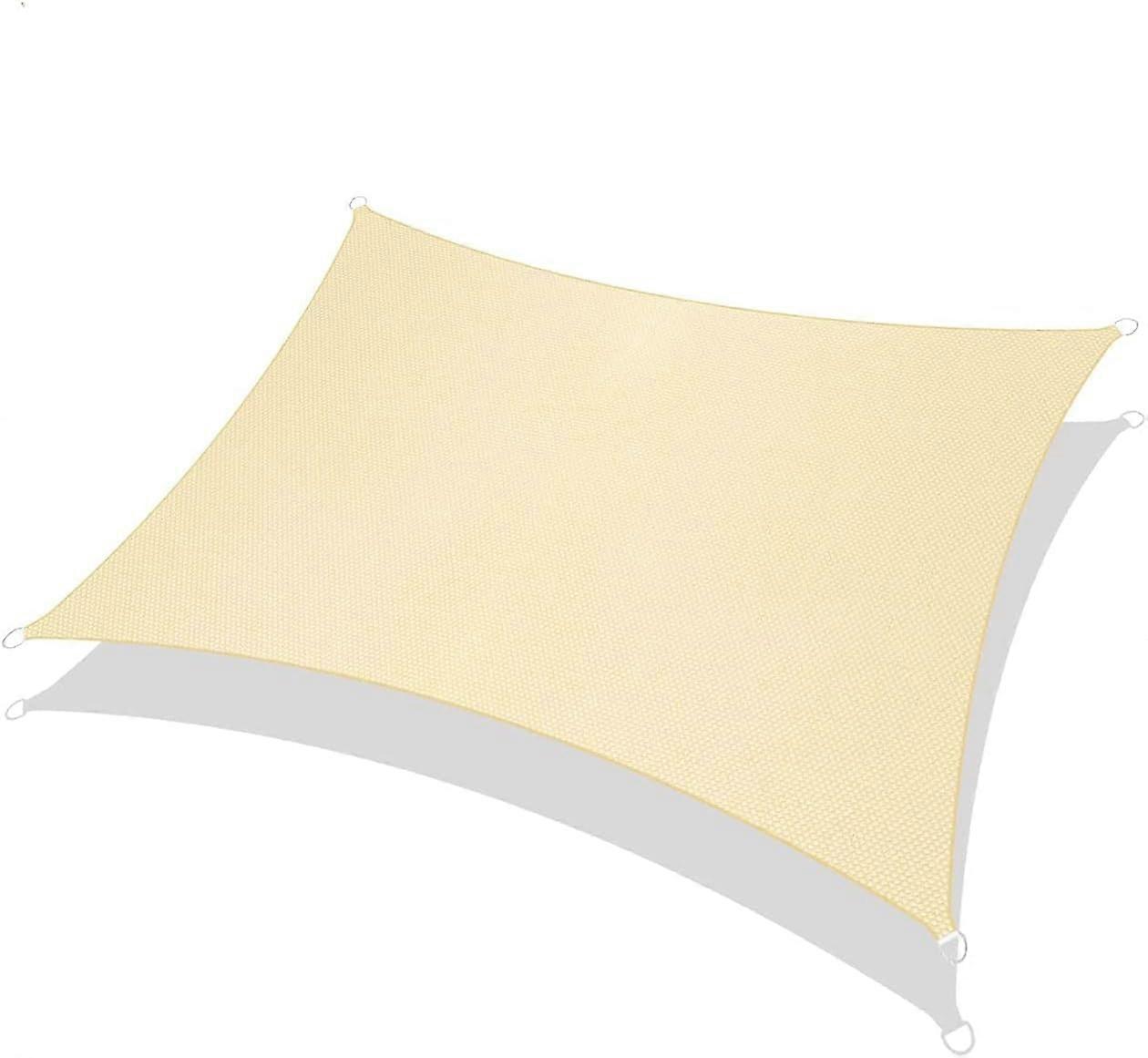 Vela ombreggiante rettangolare Sabbia 2 3 metri, Tessuto impermeabile 95% protezione UV, per esterni, giardino e patio, prato, decking pergola