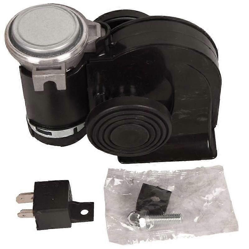 Blk 12V Motorcycle/ATV Electric Air Horn Kit ~ Powerful and Lo NO.8132