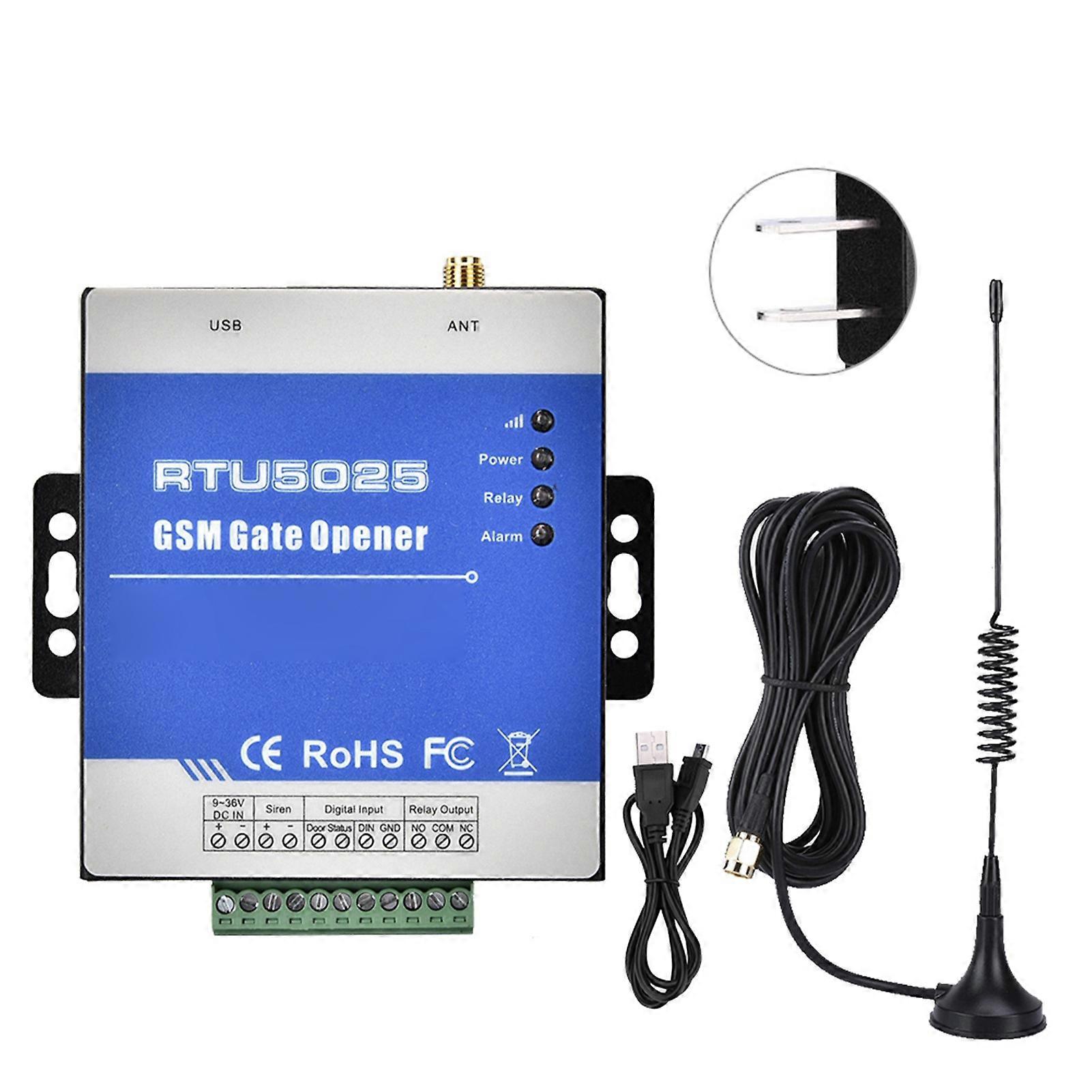 RTU5025 Wireless Remote GSM Gate Opener Operator Garage Door Access Controller (US Plug)