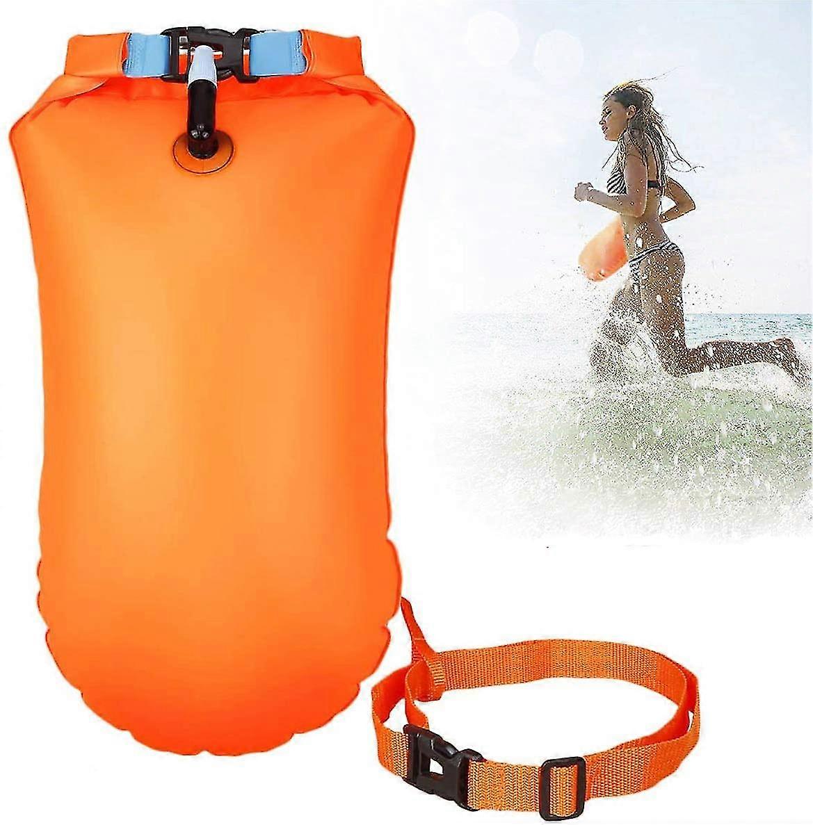 For 2024 201 Floating Buoy with Dry Bag, Triathlon Lifebuoy, Waterproof, Inflatable, and Highly Visible Floating Aid for Water Sports Enthusiasts