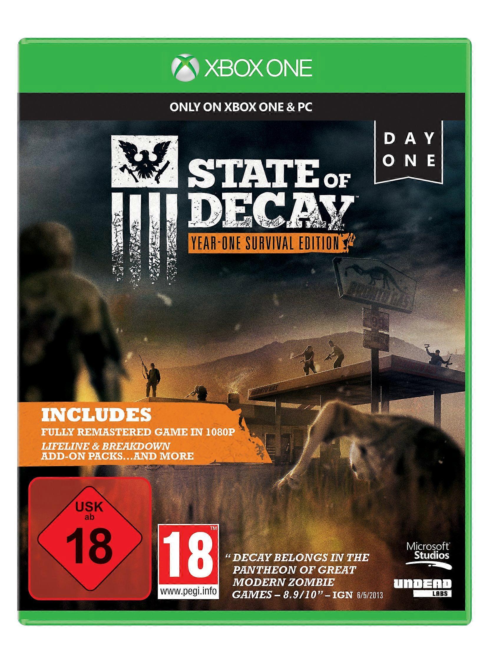 Microsoft State of Decay Year-One Survival Edition. Day One Edition - Xbox One - Deutsch - New & Sealed