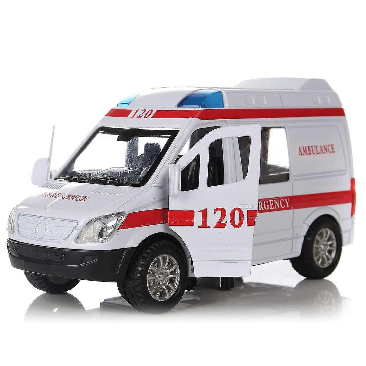 White Vehicles Toys 1/32 Alloy Car Model with Light&Sound Gift
