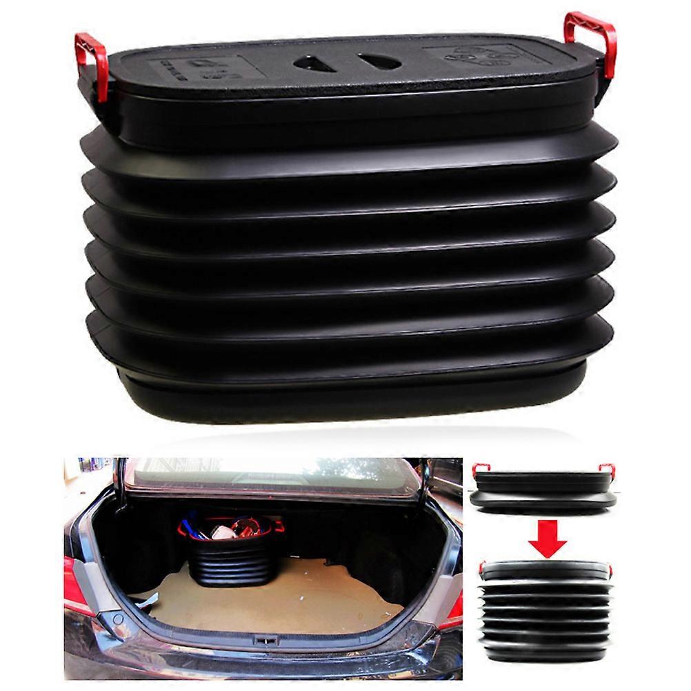 37L Telescopic Storage Bucket Collapsible Sundries Storage Box Potable Garbage Can for Outdoor Camping Fishing