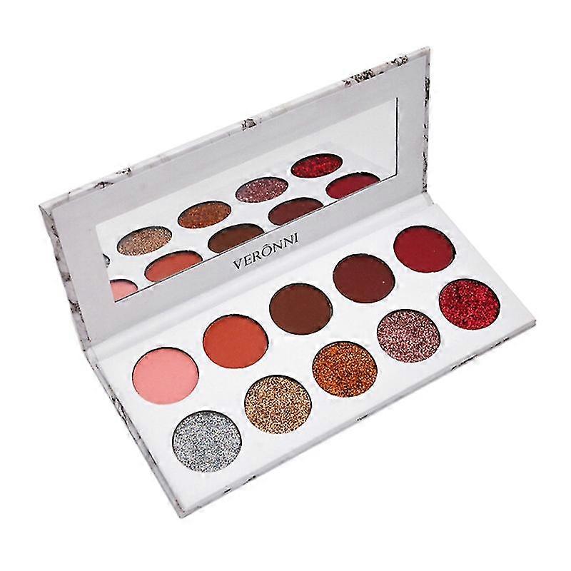 Eyeshadow Makeup 5 Glitter 5 Matte Eye Shadows Highly Pigmented Long Lasting Eye Shadows Set