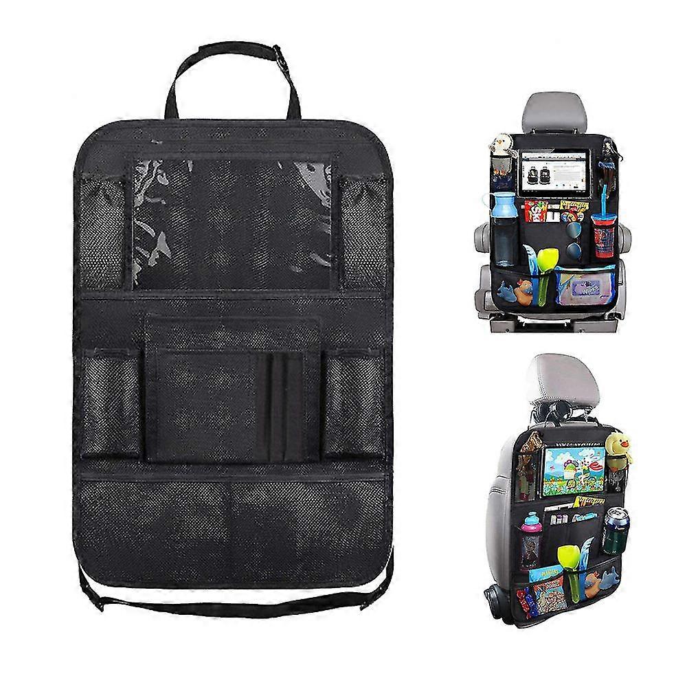 Car Back Seat Storage Bag With Touch Screen Tablet Holder