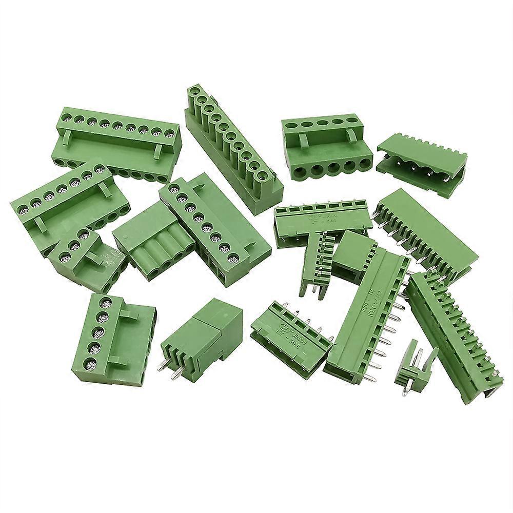 510Pair HT396mm Pitch 2345678910 Pin PCB Screw Terminal Block Connector Straight Pin 396 mm Plug Socket 300V 10A