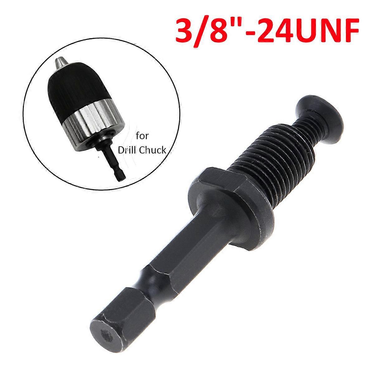 3/8-24UNF Chuck Drill Chuck Hex Male Shank Adapter Thread with Screw for Electric Hammer Adapter Parts speeding Bit Changeovers