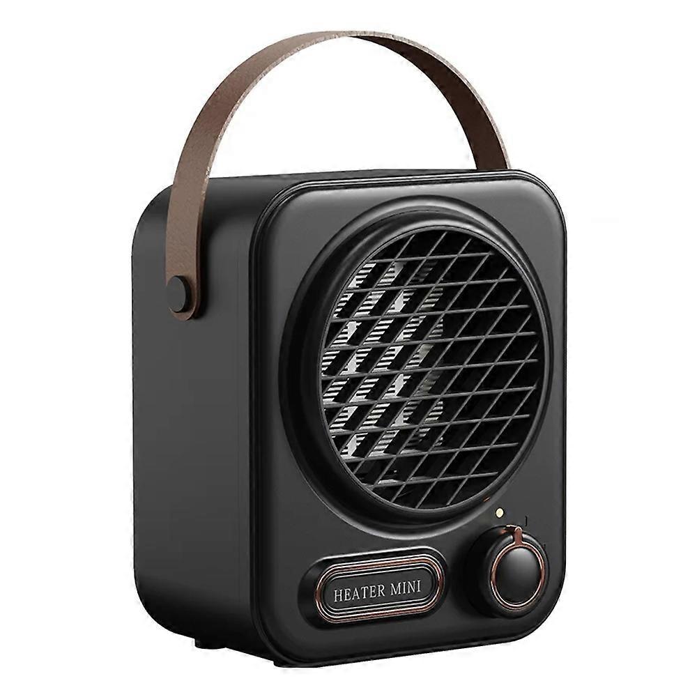 N9 piccolo riscaldatore da tavolo mini ventola di riscaldamento per uso domestico dispositivo scaldante portatile per ufficio - spina nera / statunitense