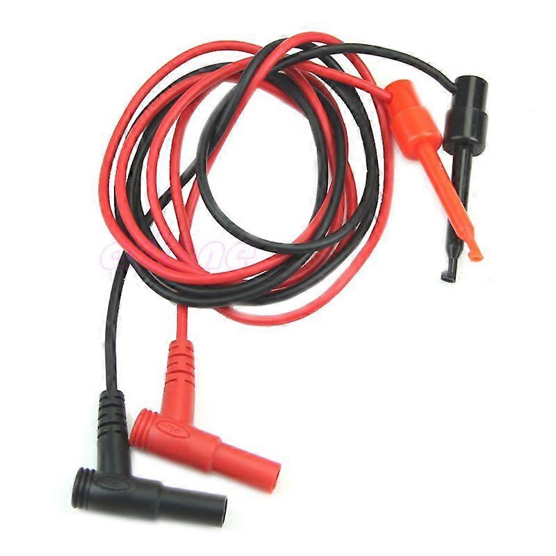 New 1Pair Banana Plug To Test Hook Clip Probe Cable Multimeter Test Equipment Drop ship